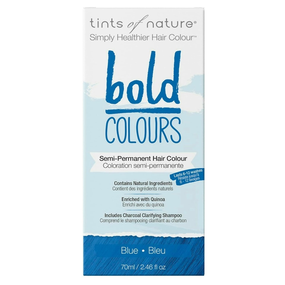 image 1 of Tints of Nature Bold Colour Blue Semi-Permanent Hair Dye, Single