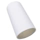 image 5 of Contemporary and Stylish White Linen Fabric Tall Cylindrical 25cm Lampshade | White