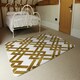 image 3 of Gold Geometric Chain (Rug) Gold | Small: 60x110cm