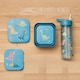 image 5 of Tiny To Tots Dinosaur Lunch Bag, 3 Pack Nested Boxes & Flip Top Straw Sipper 500ml