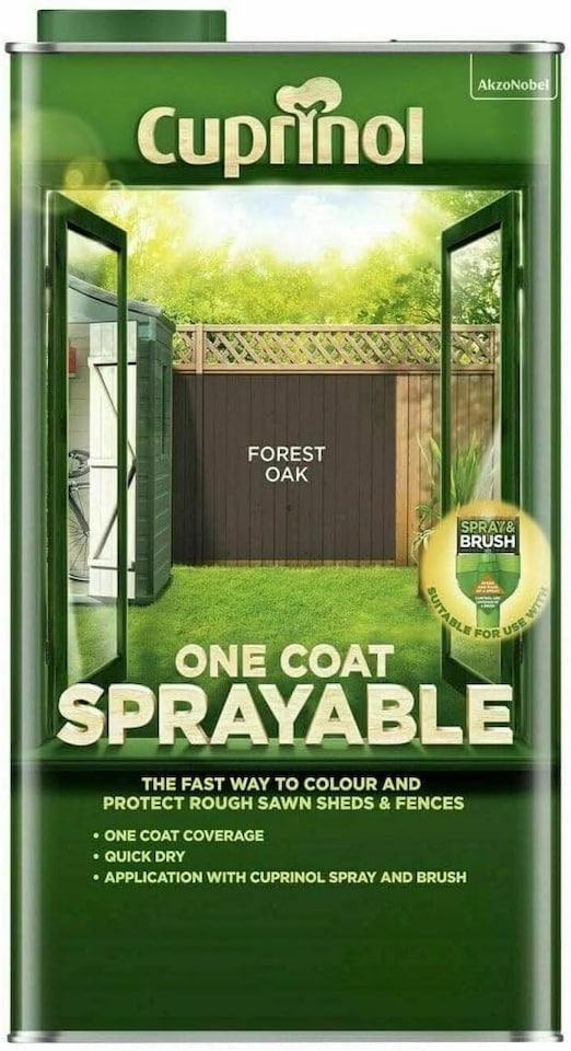 image 1 of Cuprinol Sprayable Silver Copse 5L