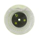 image 4 of Coarse Medium Final G Polishing Buffing Mops Sisal Floppy 4" x 2" 4 Section 3pc