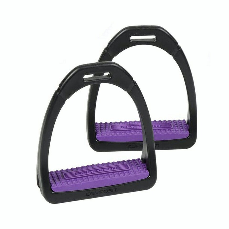 Compositi Childrens/Kids Premium Profile Horse Stirrups - Purple - One Size