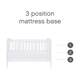 image 4 of Tutti Bambini Rio Cot Bed with Cot Top Changer & Mattress - White