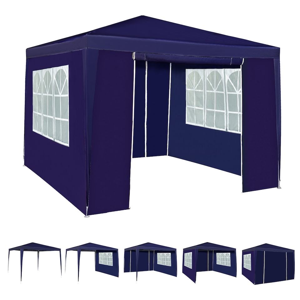 image 1 of MCC Direct 3x3 Event Gazebo Outdoor Marquee Garden Party Tent with Sides