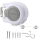 image 1 of 30M Retractable Reel Clothes Lines Washing Line with Twin Cable Wall - Mounted