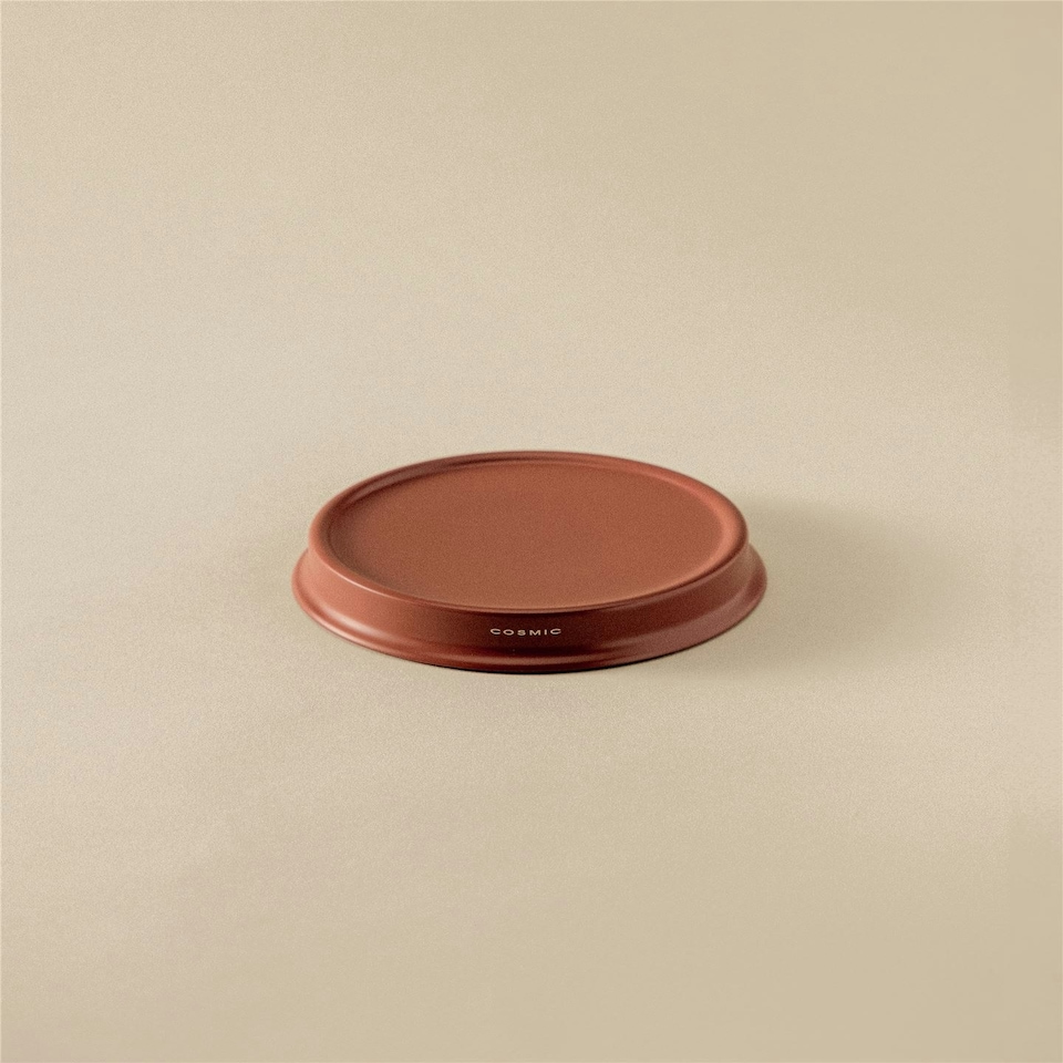 image 1 of Cosmic Counter Soap Dish with Durable Stainless Steel for Bathroom, Terracotta