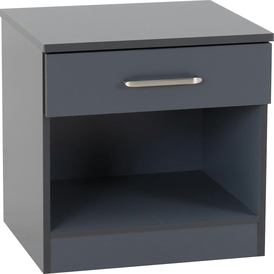 image 1 of Dakota 1 Drawer Bedside White