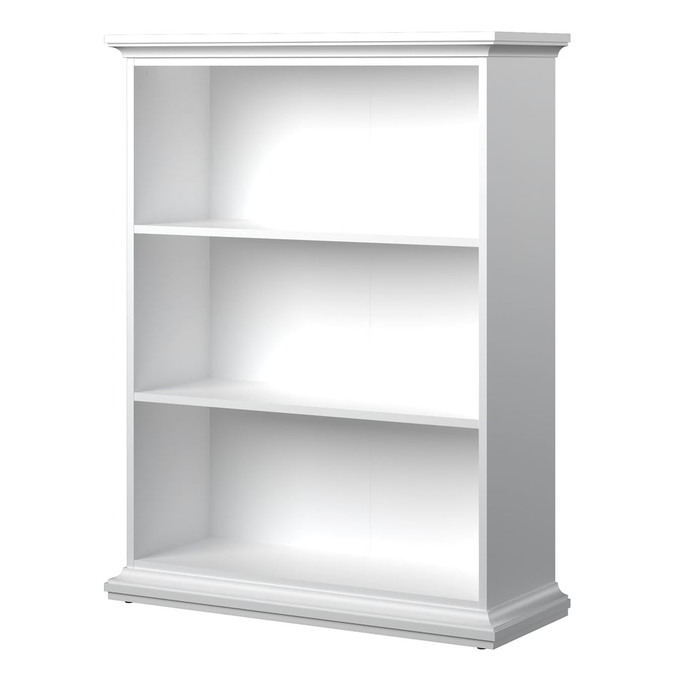 image 1 of Paris Low Bookcase in White