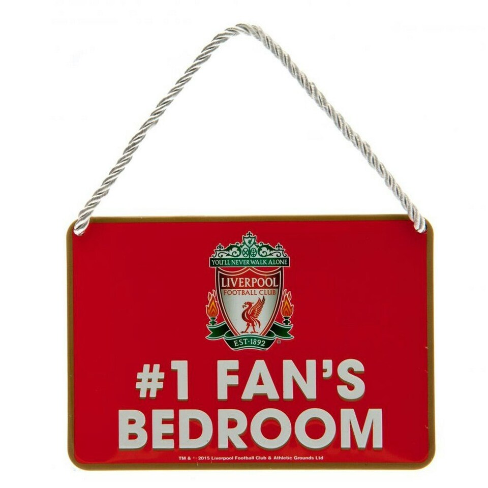 Liverpool FC #1 Fans Bedroom Door Sign - Red/White - One Size