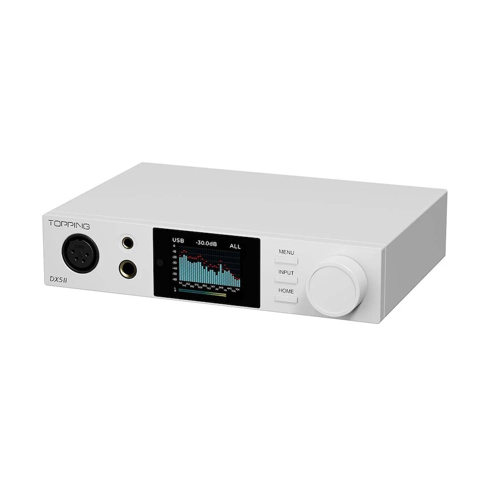 image 1 of Topping DX5 II DAC & Hybrid Headphone Amplifier - White