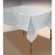 image 2 of Bristol Novelty Metallic Table Cover - Silver - 135x270cm