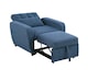 image 4 of Gibson Single Seater Manual Pull-Out Sleeper Armchair - Royal Blue | Blue | Royal Blue | 1