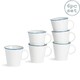 image 1 of Nicola Spring White Farmhouse Teacups - 300ml - Pack of 6 White