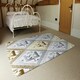 image 3 of Egyptian Hieroglyphs in Gold & Silver (Rug) Multi | Medium: 80x150cm