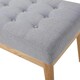 image 8 of Grey Bench Wooden Frame Grey