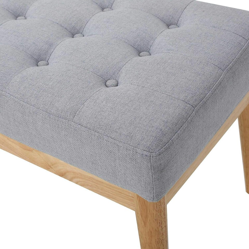 image 1 of Grey Bench Wooden Frame Grey