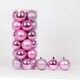 image 7 of 50mm/12Pcs Christmas Baubles Shatterproof Pale Pink,Tree Decorations