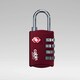 image 1 of Travel TSA Lock - Sangria Red