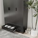 image 5 of 3 Door 4 Drawer Wardrobe With Hanging Rail And Storage Shelf | Black | Black Carcass & Door | 1