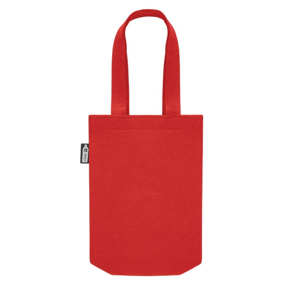 image 1 of MidOcean Feltote Small RPET Felt Gift Bag - Red - One Size Red