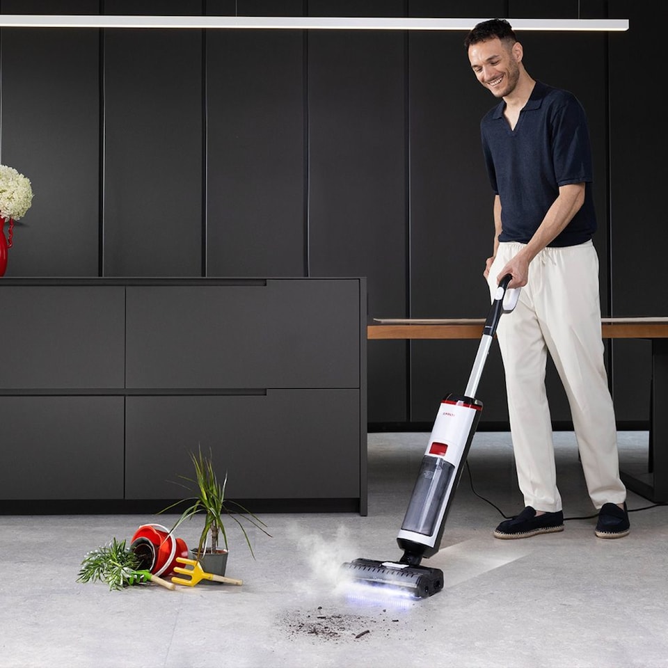 image 1 of Polti RollySteam WD10 Steam Sanitising Wet & Dry Vacuum for Homes with Pets