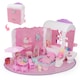 image 1 of Princess Carriage Dollhouse Playset – Portable Suitcase with 2 Dolls & 50+ Accessories