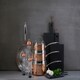 image 3 of Interiors By Premier Medium Hammered Saucepan With Lid, 18cm Copper Coated Pan, Stainless Steel Simmering Pot With Steam Vent Gold