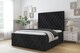 image 2 of Sloomy Vienna Black Naples Bed Frame With Mattress With 50" Upholstered Headboard 6' Super King
