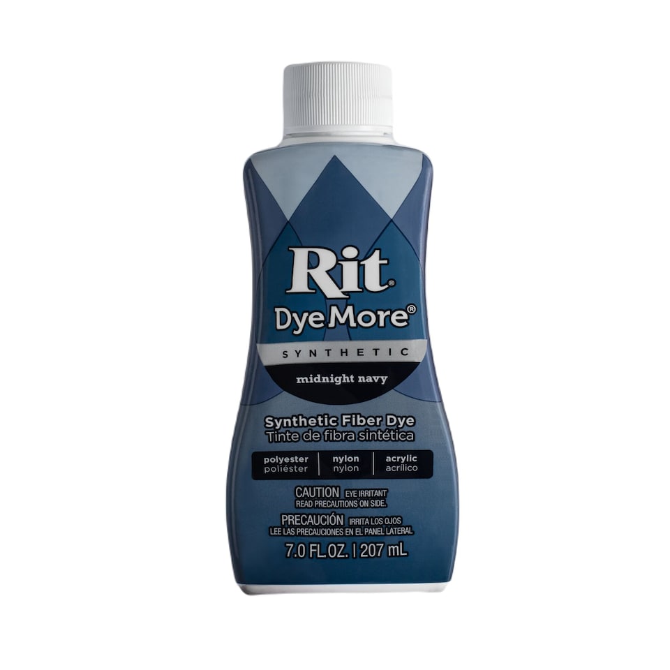 image 1 of Rit DyeMore Liquid Colour Dye for Synthetic, Polyester, Nylon and Acrylic 7oz | Blue | Midnight Navy