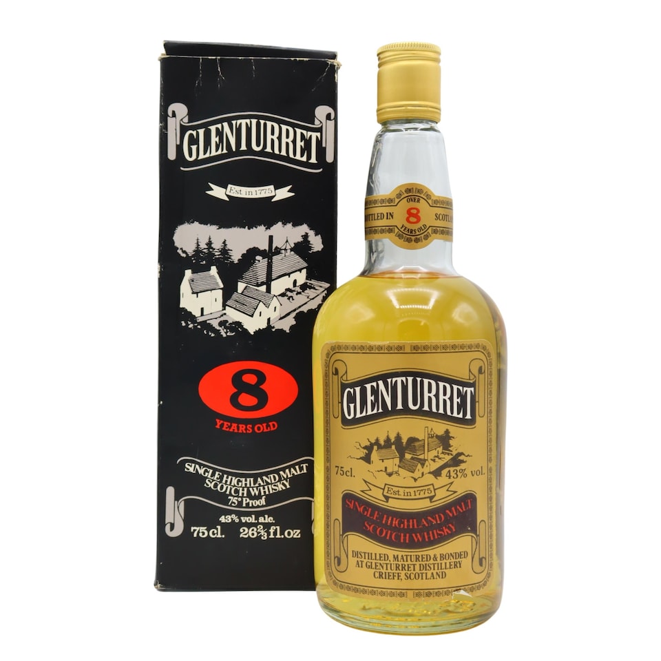 Glenturret - Single Highland Malt 8 year old Whisky (1970's Bottling) (75cl)