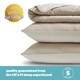 image 8 of Silentnight Summer Breeze 2.5 Tog Coverless Duvet and Pillowcase Set Cream | Taupe | Super King