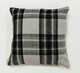image 1 of Highland Check Cushion Cover with Cusion Pads (45x45 cm) | Black | 43 x 43 cm | 1
