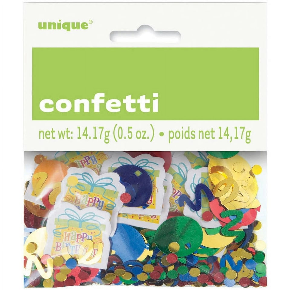 Unique Party Happy Birthday Confetti - Multicoloured - One Size (UTSG30846)