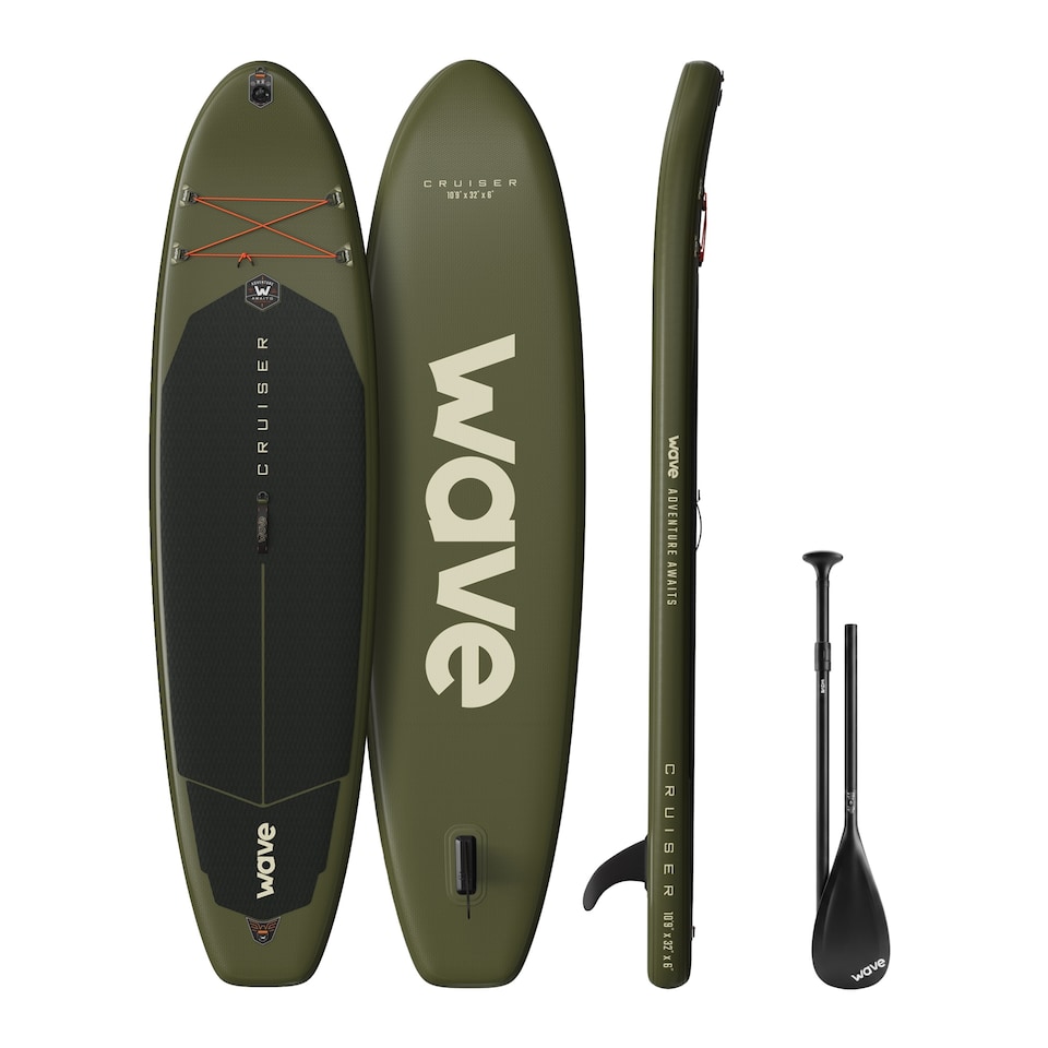 image 1 of Wave Cruiser 3.0 Inflatable Paddle Board (SUP), 10'9", Khaki