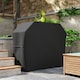 image 7 of Outsunny BBQ Cover for Rectangular Gas Grill, 420D Oxford Fabric Barbecue Covers, Waterproof UV Protection Rip-Proof, with Windproof Drawstring and Hook and Loop Fasteners, Black, 147 x 61 x 120cm