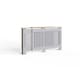 image 3 of Longslow Adjustable Radiator Cover | Grey | Grey