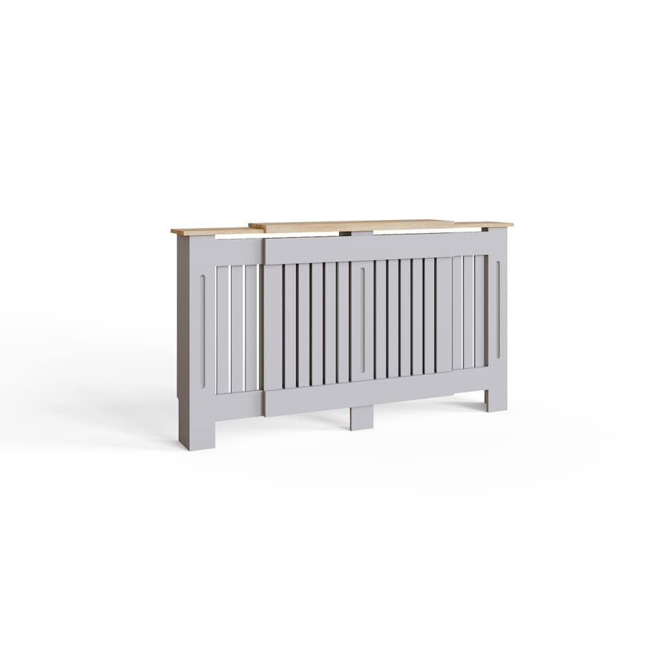 image 1 of Longslow Adjustable Radiator Cover | Grey | Grey