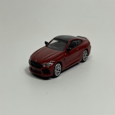 BMW M8 Competiton Coupe 2019 Red Metallic 1:87 Scale Minichamps 870029022