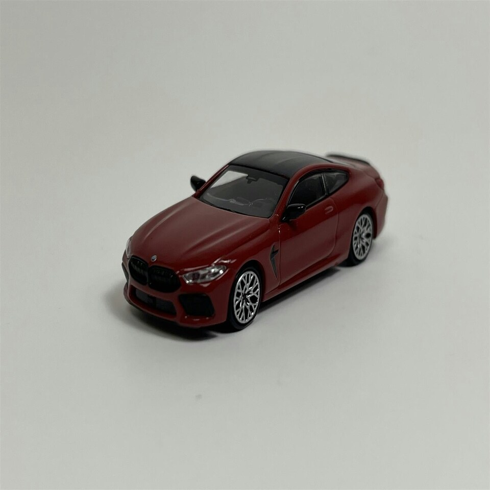 image 1 of BMW M8 Competiton Coupe 2019 Red Metallic 1:87 Scale Minichamps 870029022