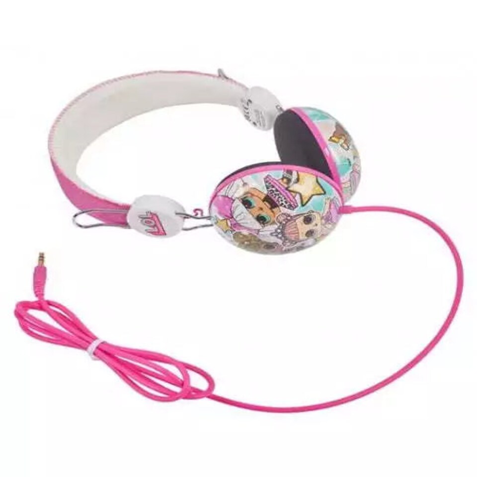 image 1 of L.O.L Surprise! Glitter Glam Kid's Wired Headphones | Pink