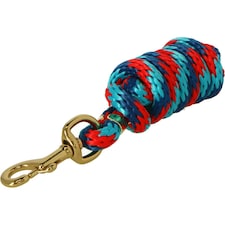 Shires Topaz Horse Lead Rope - Navy/Red/Turquoise - 1.8m