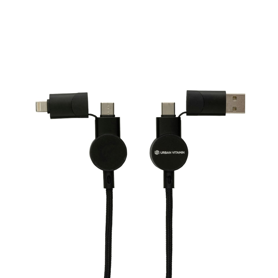 image 1 of Urban Vitamin Oakland 6-In-1 Charging Cable - Black - One Size