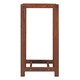 image 3 of Rust Finish Medium Wood Storage Brown