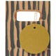 image 4 of Multipack of 3 Bottle Gift Bags | Party Bags for Presents | Birthdays/Thank You | For Him/Her/Friend | Eco Block Print Design Brown