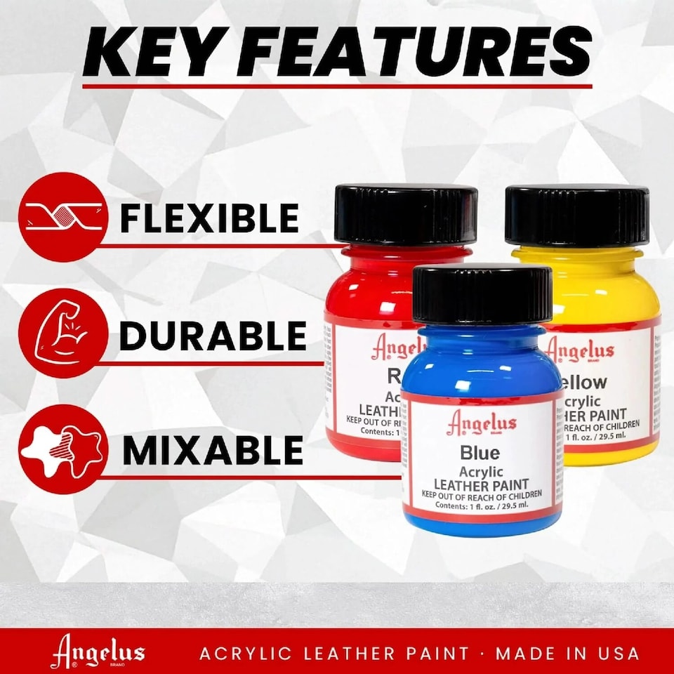 image 1 of Angelus Leather Paint for Sneaker Customs and Shoes 1oz