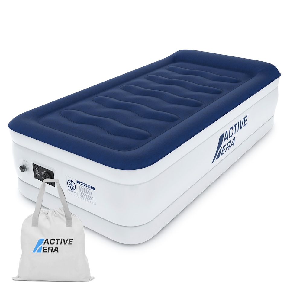 image 1 of Active Era Single Comfort Plus Air Bed - Navy White | Blue