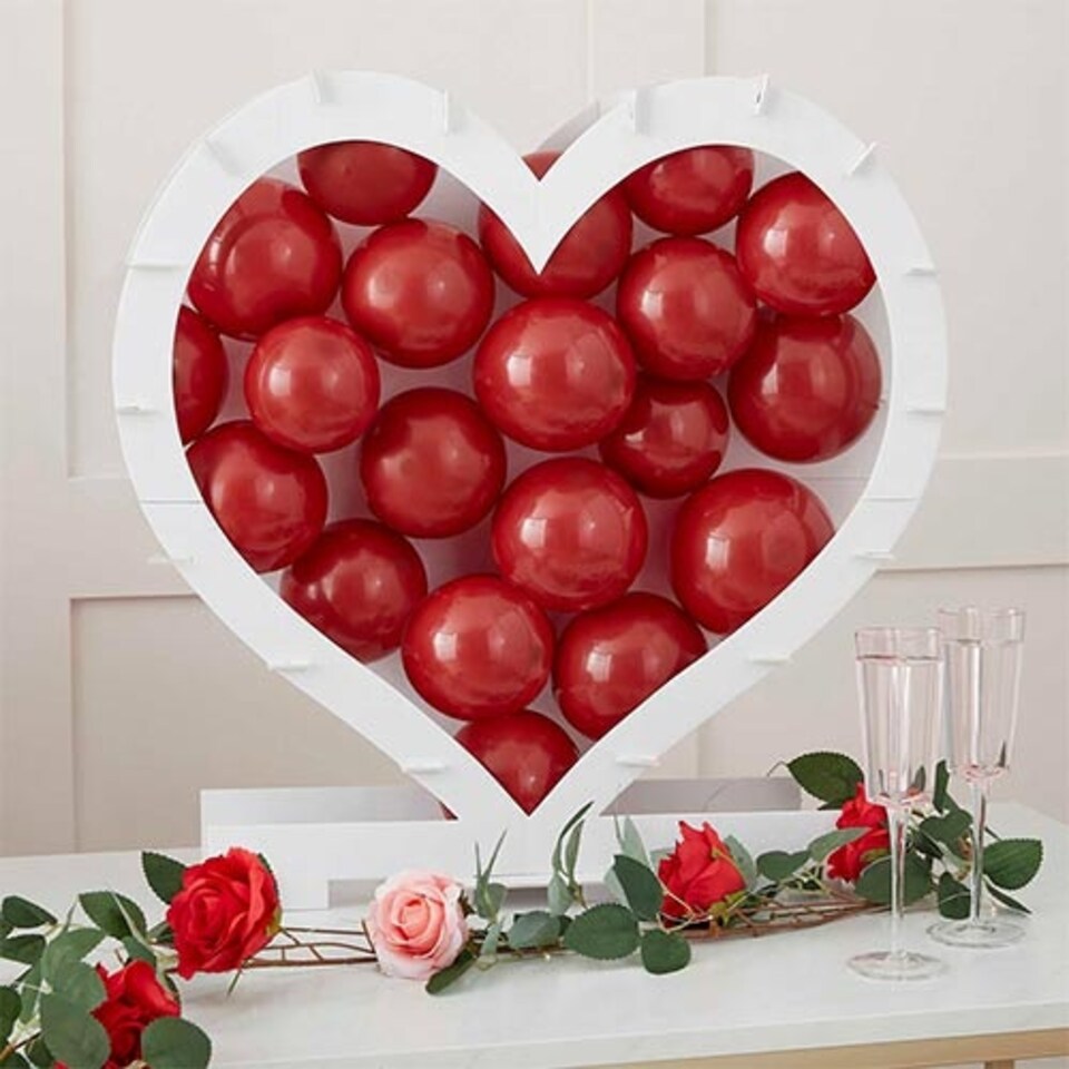 image 1 of Heart Shaped Mosaic Balloon Frame