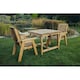 image 2 of Valley 2 Seat Bistro Set 2XC Table -Timber - L99 x W190 x H95 cm - Minimal Assembly Required - Set of Waterproof Cushions Included