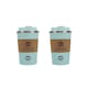 image 2 of Restore Relax Stainless Steel Insulated Coffee/Travel Mug 350ml Mint 2 Pack